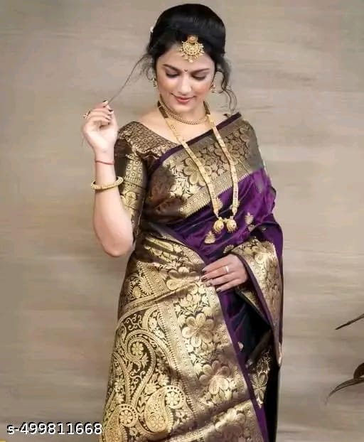 Banarasi Silk Embellished Saree for Women