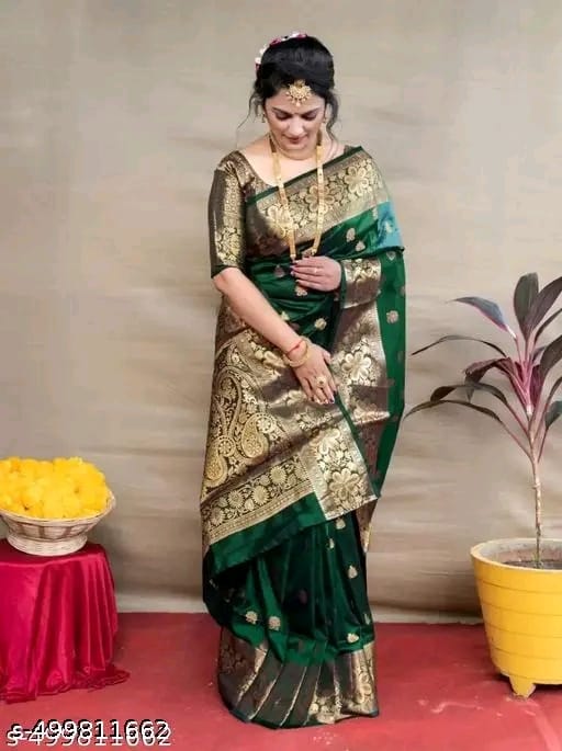 Banarasi Silk Embellished Saree for Women
