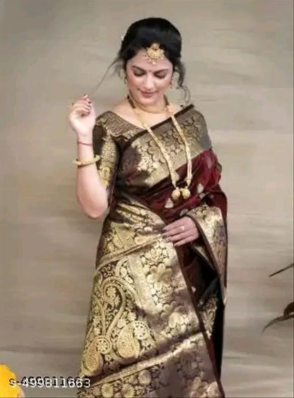 Banarasi Silk Embellished Saree for Women