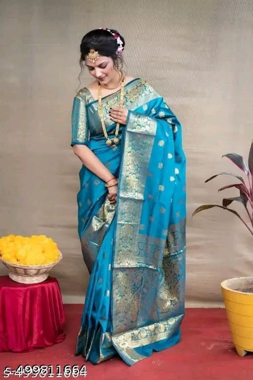 Banarasi Silk Embellished Saree for Women