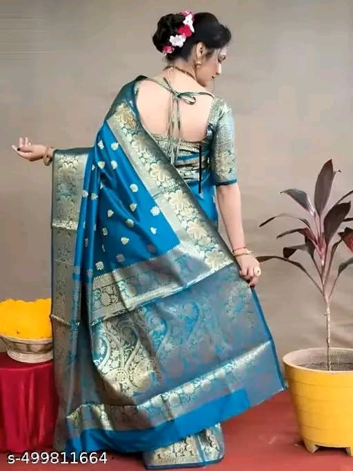Banarasi Silk Embellished Saree for Women
