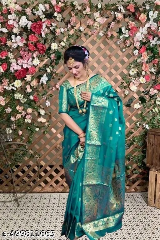 Banarasi Silk Embellished Saree for Women