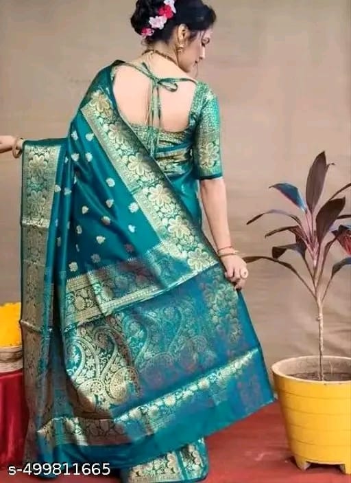 Banarasi Silk Embellished Saree for Women