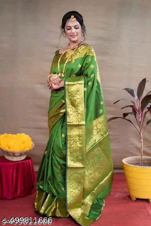 Banarasi Silk Embellished Saree for Women