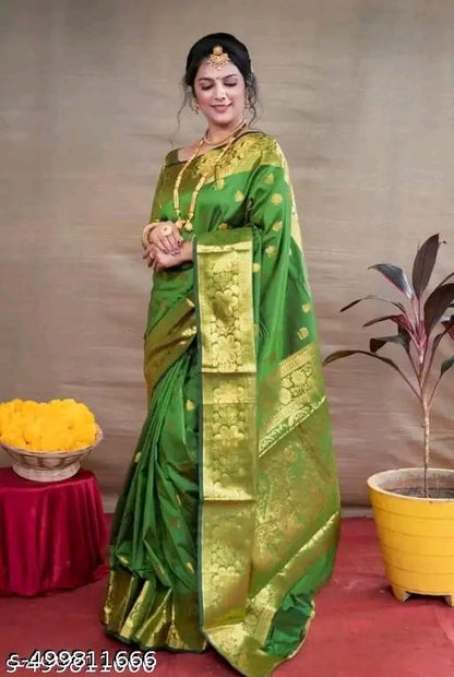 Banarasi Silk Embellished Saree for Women