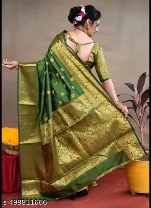 Banarasi Silk Embellished Saree for Women