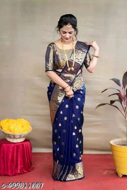 Banarasi Silk Embellished Saree for Women
