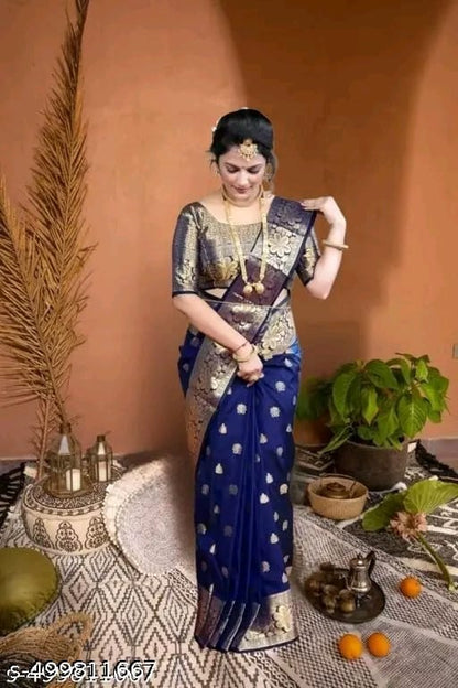 Banarasi Silk Embellished Saree for Women