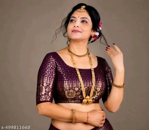 Banarasi Silk Embellished Saree for Women